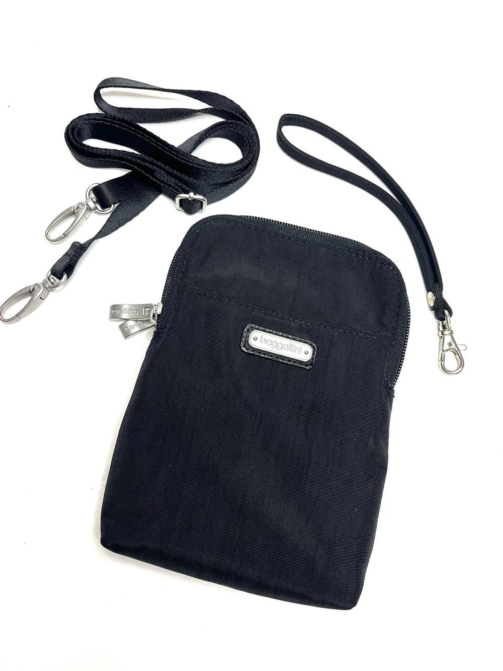 Baggallini Take Two RFID Crossbody, Wristlet in Black - Picture 8 of 8